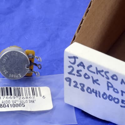 Jackson 250K Solid Shaft Audio Taper Guitar Pot Volume Tone Control 9280410005 New Old Stock image 2