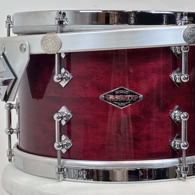 Craviotto 22/10/12/14/16/6.5x14" Solid Maple 2021 Drum Set - Red Stained Maple Gloss Lacquer image 16