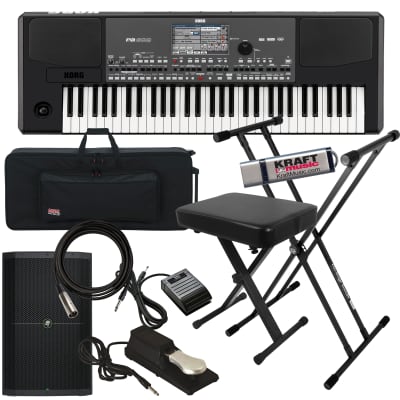 Korg Pa600 Professional Arranger Keyboard COMPLETE STAGE BUNDLE