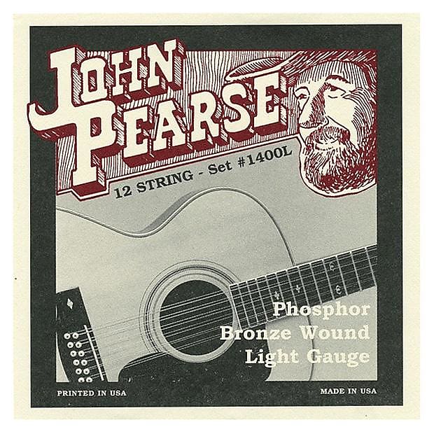 John Pearse 1400L Twelve String Guitar Strings Phosphor Reverb