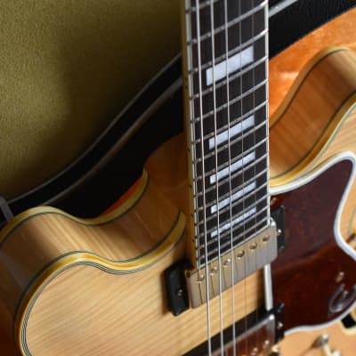 1991 Epiphone Sheraton Antique Natural Made in Japan Terada Factory, Figured, Long Tenon Neck, MIJ, Pre-Elitist image 3