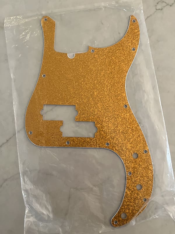 D'Andrea PBass Pickguard 2016 Gold Sparkle Reverb