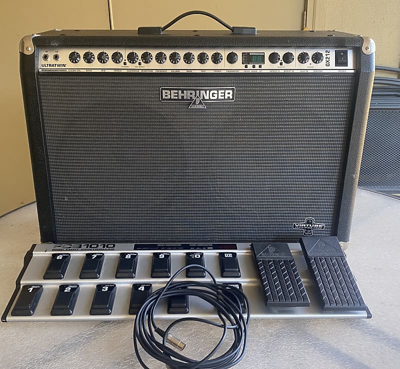 Behringer GX212 w/FCB1010 and cable 2005 Black Reverb