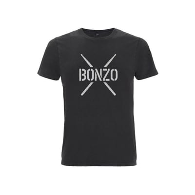 PROMUCO POSJBTS3S [John Bonham T-Shirt / Bonzo Stencil Black / Small] [Great price due to stock clearance! ] for sale