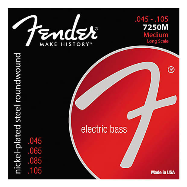 Fender Nickel-Plated Steel Roundwound Bass 45-105 Medium image 1