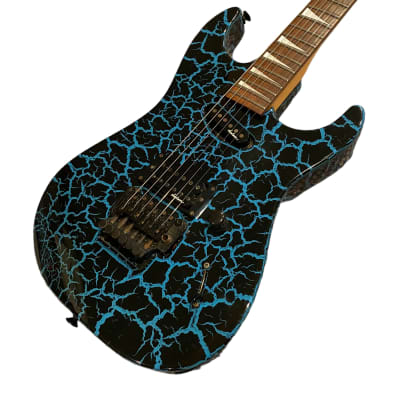 Charvel DK-85-SH  Circa 1989 1990 - Blue Crackle - Japanese Domestic Market Only - Made in Japan - MIJ - w/OHSC image 4