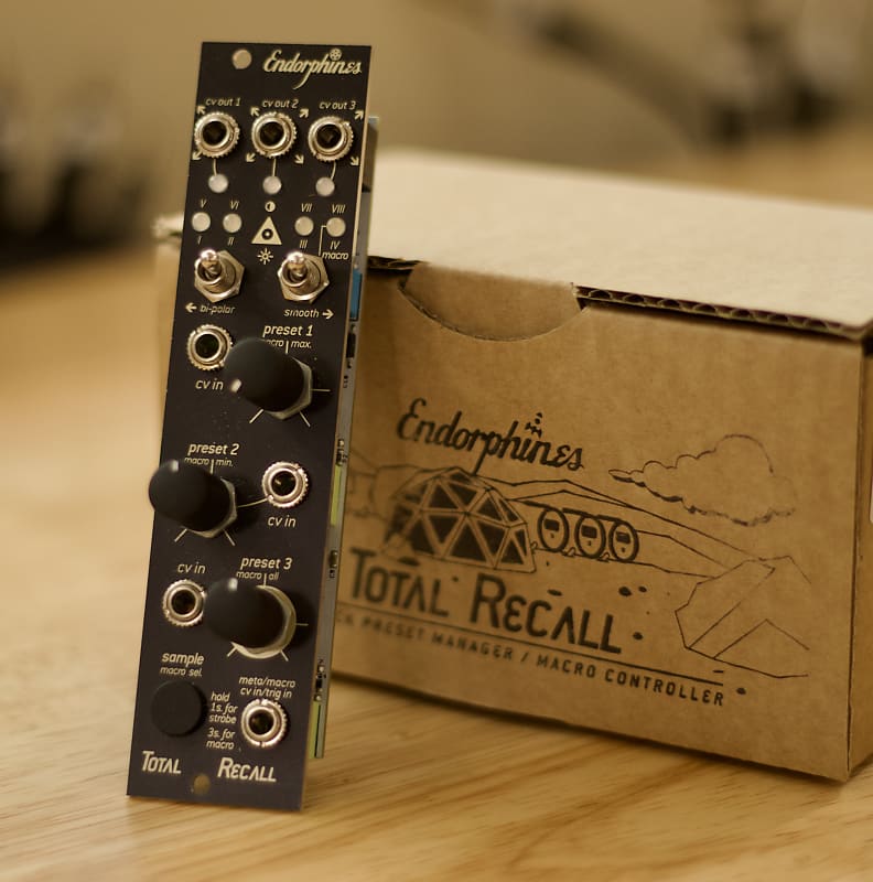 Endorphin.es Total Recall - 3u 6hp CV offset Preset Manager