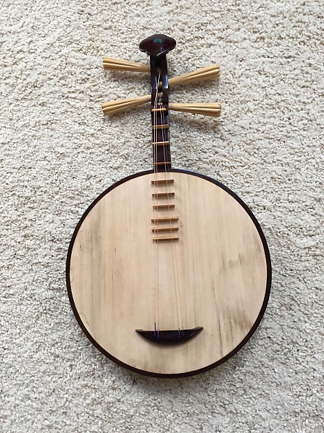 Vintage Chinese Pipa 4 Stringed Instrument