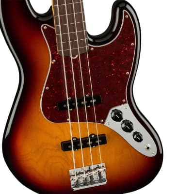 Fender American Professional II Jazz Bass Fretless Bass Guitar (3-Color Sunburst, Rosewood Fretboard(New) image 7