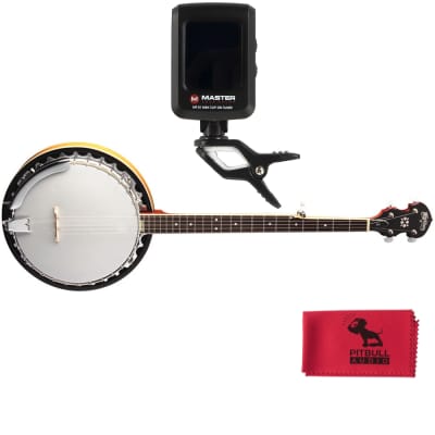 Washburn B9 Americana Series 5-String Resonator Banjo, Sunburst w/ Tuner & Cloth for sale
