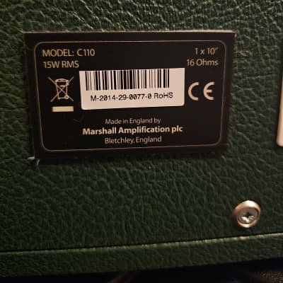 Marshall Custom Shop Tattoo JVM1H 1W Head w/ C110 Cabinet, Antony Flemming image 8