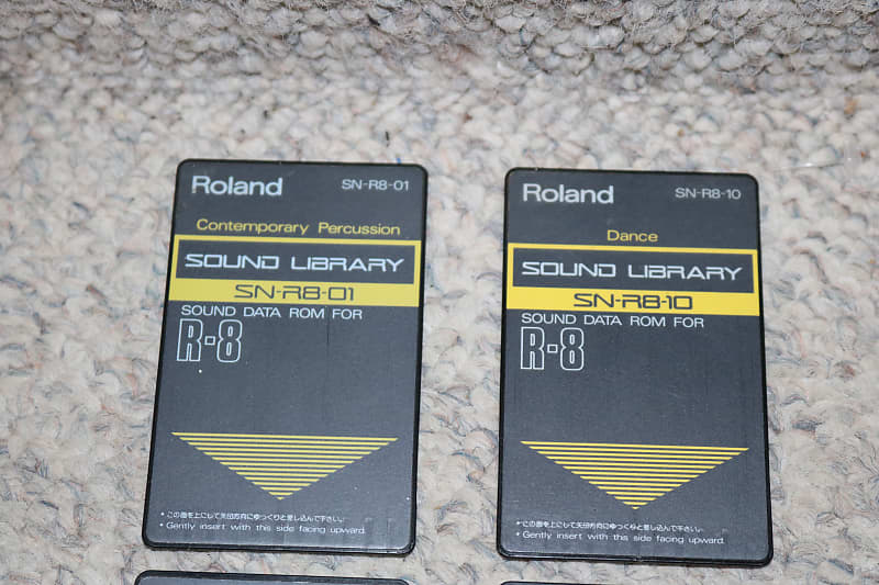 Vintage Roland Sound Library Cards Lot of 4 Reverb