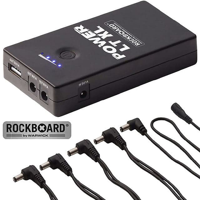Rockboard Power LT, Rechargeable Lithium-Ion Battery Power Supply for  Effect Pedals - Black