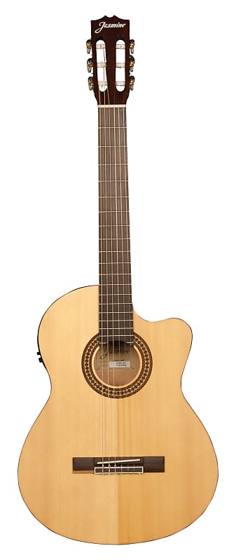 Jasmine JC25CE-NAT Classical Nylon String Acoustic Electric Guitar. Natural Finish JC25CE-NAT-U image 1