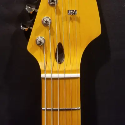 Custom Fender Squier Stratocaster Gilmour Black Strat Inspired with Nitro Neck USA Pickups image 5