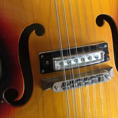 TEISCO エレキギター ブラウン/ブラック Rare Vintage 60s Teisco/Black Jack Electric 12 String Viola