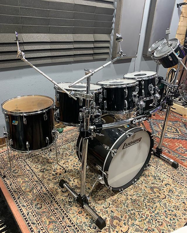 Ludwig 6 ply 1970's Black Cortex | Reverb