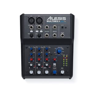 Alesis MultiMix 4 USB FX 4-Channel Mixer with Effects