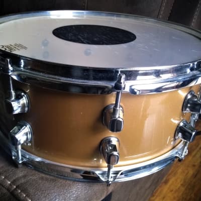 MAPEX RARE Millennium Edition Snare Drum Gold Metallic Lacquer image 3