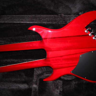 B.C. Rich Custom Shop Handmade Bich Doubleneck Guitar Trans Red image 13