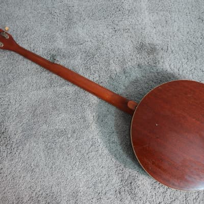 Vintage 1950s Harmony Kay 5 String USA Banjo Original Kluson Tuner Worn In Cool image 8