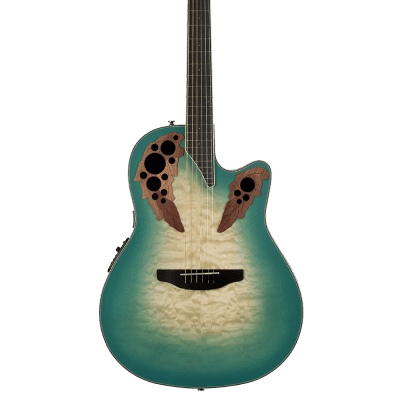 Ovation CE44X-9B Celebrity Elite Exotic Mahogany Neck 6-String Acoustic-Electric Guitar w/Gig Bag image 5