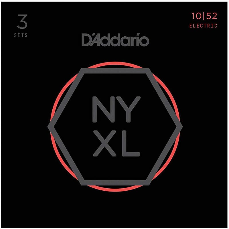 D'Addario NYXL1052 Nickel Wound Electric Strings - 10-52 Light Top/Heavy Bottom image 1