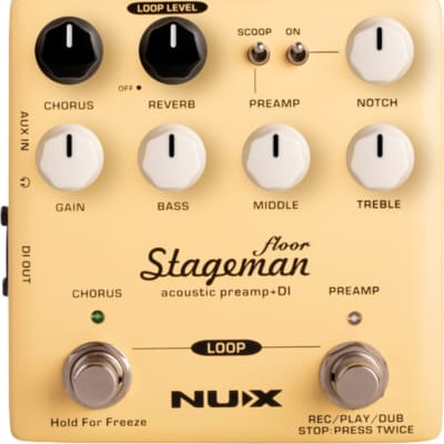 NuX NAP-5 Stageman Floor Deluxe Acoustic Preamp / DI | Reverb