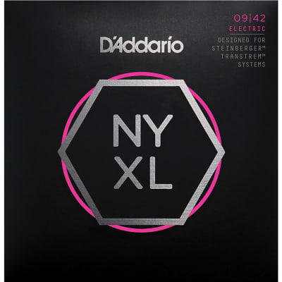 D'Addario NYXLS0942 Nickel Wound Super Light Double Ball End Electric Guitar Strings, 09-42