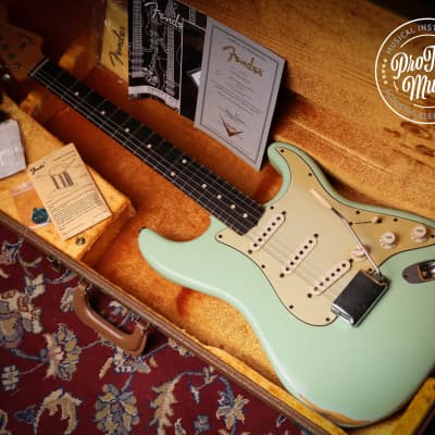 Fender USA Custom Shop 1960 Reissue Relic Stratocaster Surf Green for sale