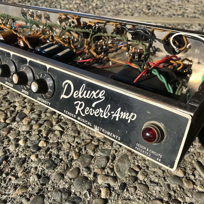 Fender Deluxe Reverb Chassis 1965 Blackface | Reverb