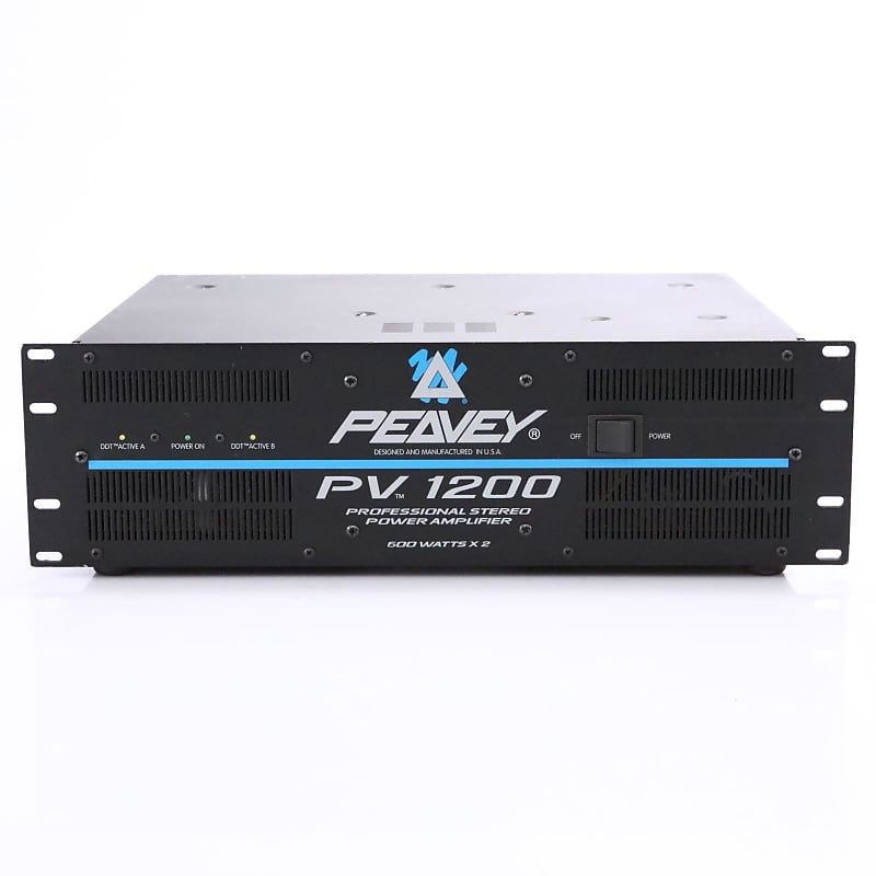 Peavey PV 1200 Professional 600W x 2 Stereo Power Amplifier | Reverb