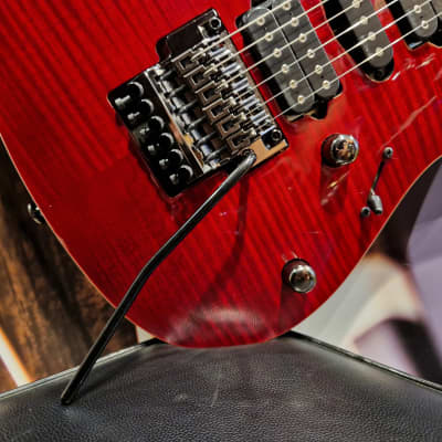 Ibanez KIKO100-TRR Kiko Loureiro Signature E-Guitar 6 String - Transparent Ruby Red + Case image 3