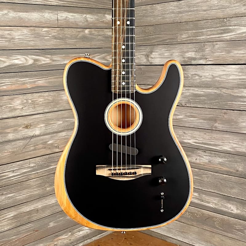 Fender American Acoustasonic Telecaster 2019 - Black image 1