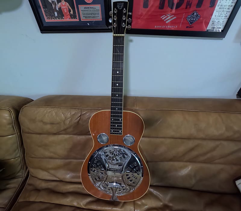 Gibson Resonator Dobro Jerry Douglas Model Solid Mahogany | Reverb