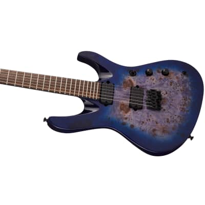 Jackson Pro Series Chris Broderick Soloist HT6P Guitar, Laurel, Transparent Blue image 5