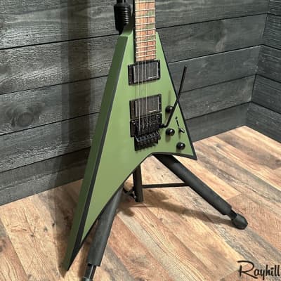 Jackson X Series Rhoads RRX24 Electric Guitar Matte Army Drab with Black Bevels image 2