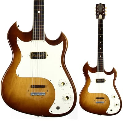 1960s Custom Kraft Kay Vanguard Sunburst USA - 1-Pickup, Vintage Catalog Guitar! Harmony Silvertone, Brazilian Rosewood board for sale