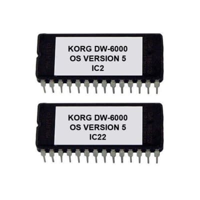 Korg DW-6000 Os Version 5 Firmware Update Upgrade Eprom DW6000 Sistema Operativo