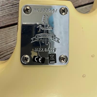 Fender 60th Anniversary Road Worn '60s Jazz Bass 2020 Olympic White image 6