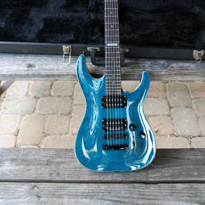 ESP Horizon NT 1997 See Thru Blue w/ OHSC 90s MIJ | Reverb