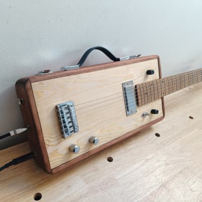 No brand  Cigarbox guitar with a built-in amplifier  2024 image 1