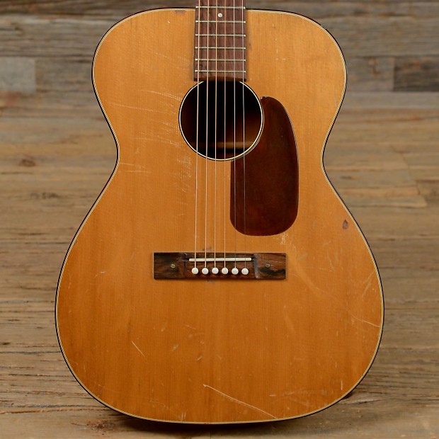 Harmony Acoustic Natural (Set up for slide) 1960s image 1