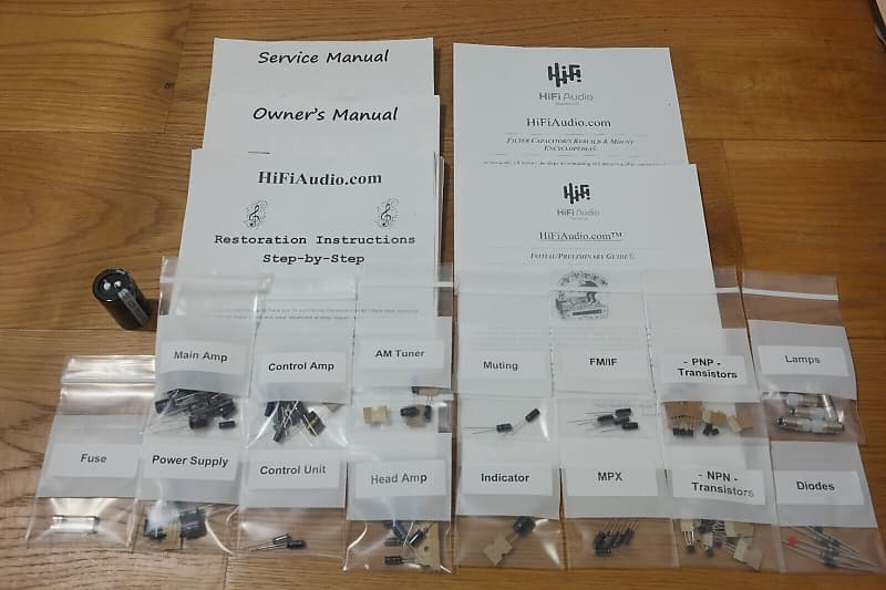 Pioneer SX-990 restoration kit filter capacitor repair rebuild fix