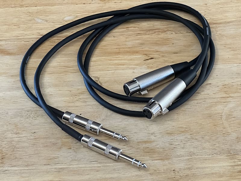 Senor Cable 3.5mm 1/8 Inch TRS to 2 XLR Cable, Male to Male Aux to