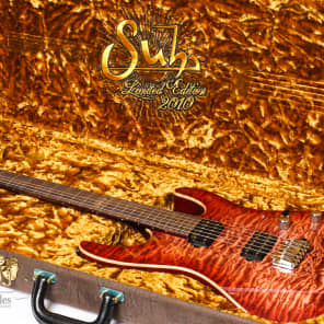 Suhr Modern Set Neck 2010 Limited Edition, Serial #1 – Faded Trans Wine Red Burst w/LE HSC image 11