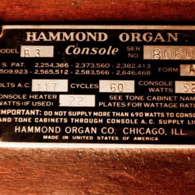 Hammond B3 1959 image 20