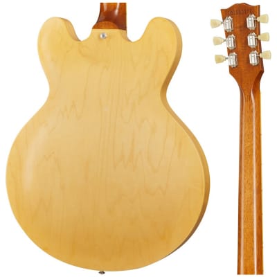 Gibson ES-335 Satin Semi-Hollow Guitar - Satin Vintage Natural image 6