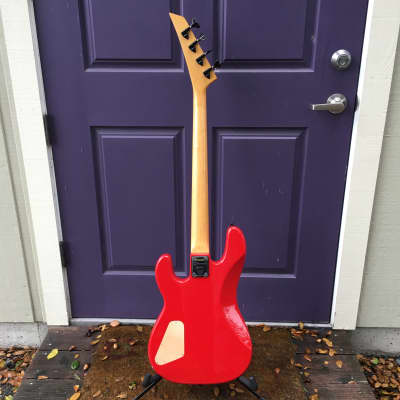 1986 Charvel 2B Electric Bass in Red - Made in Japan image 9