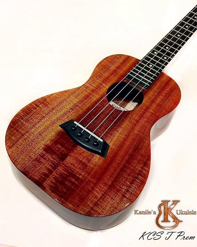 Kanile a KCS T Prem TRU-R Tenor ukulele with Premium Hawaii Koa wood #20426 Natural / High Gloss image 1